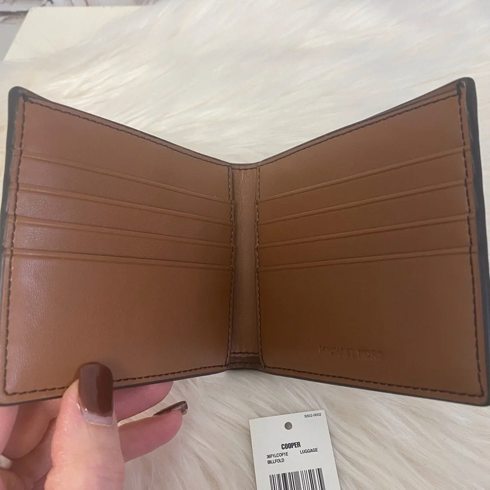 Michael Kors Cooper Mens Leather Bifold Wallet NWT